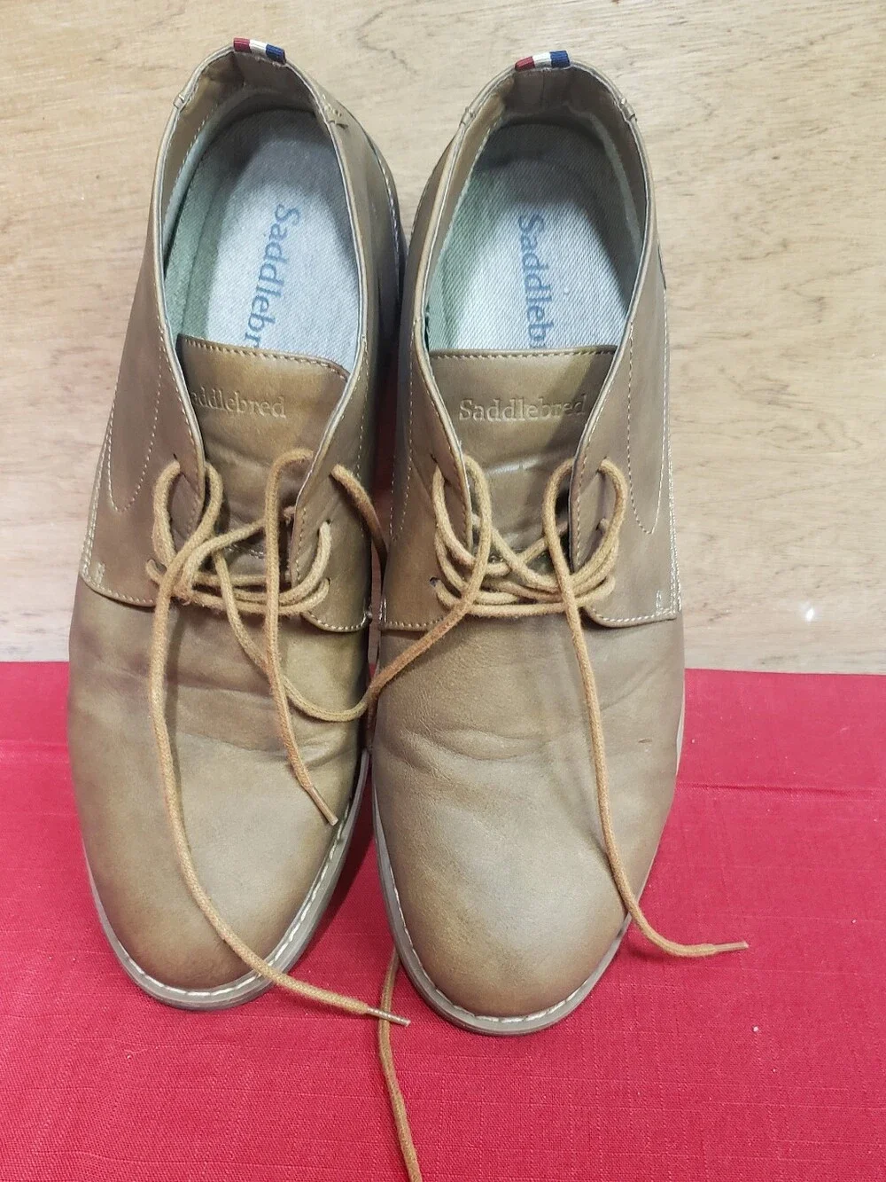 Mens Saddlebred Brown Oxford Style Lace Up Shoe 10.5